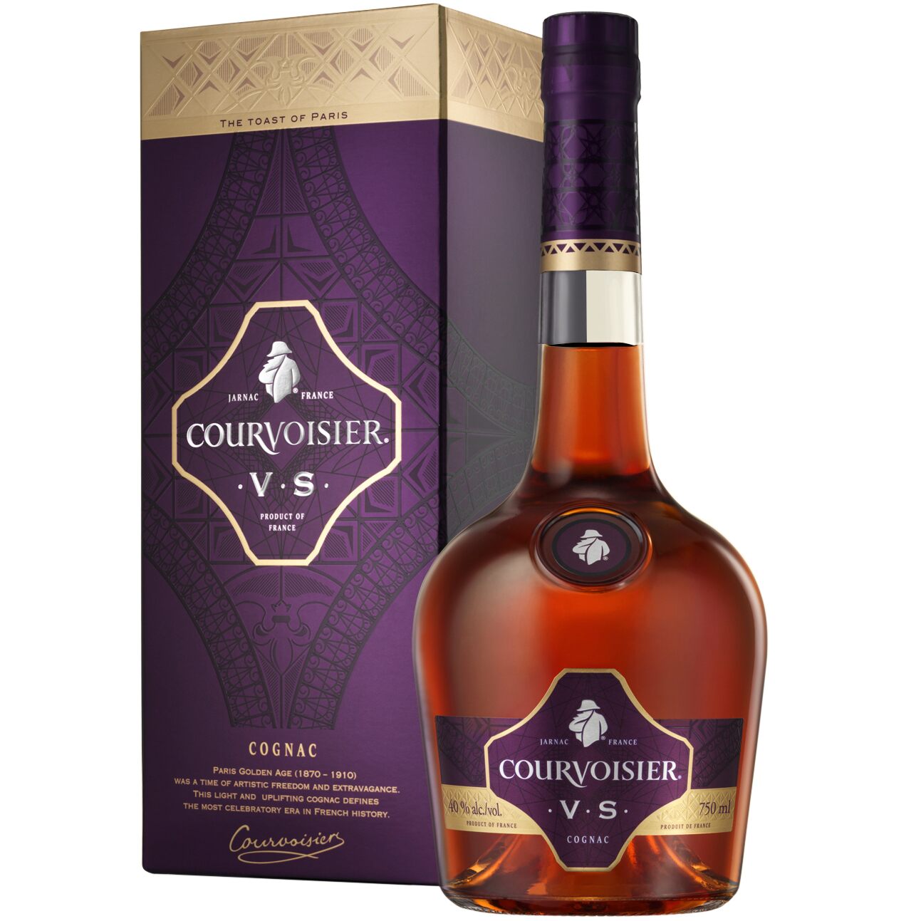 Order Courvoisier VS Cognac 750 ml. food online from Village Wine & Spirits store, Ventura on bringmethat.com