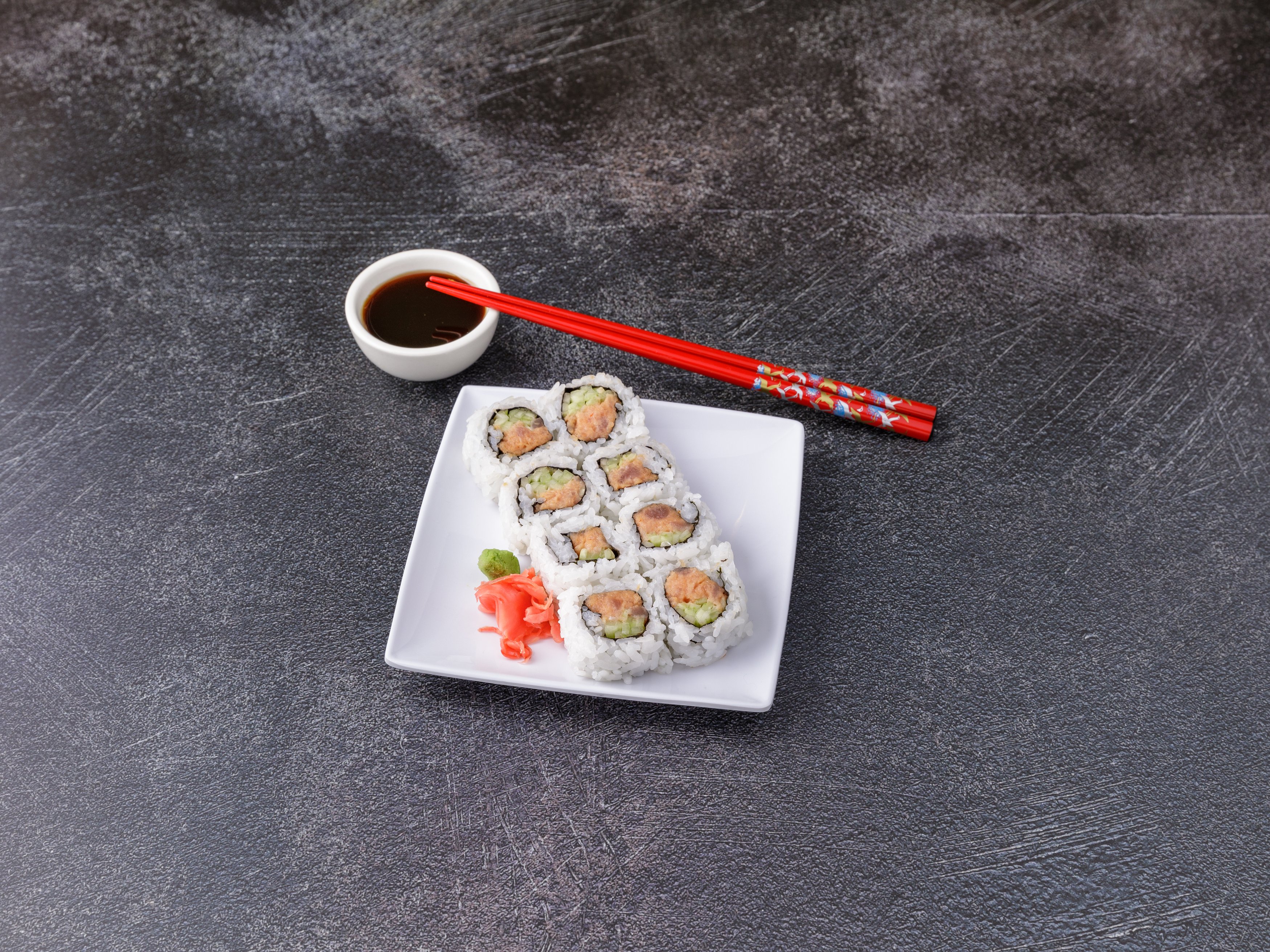 Order Spicy Tuna Cucumber Roll food online from Sushi Meshuga store, Brooklyn on bringmethat.com