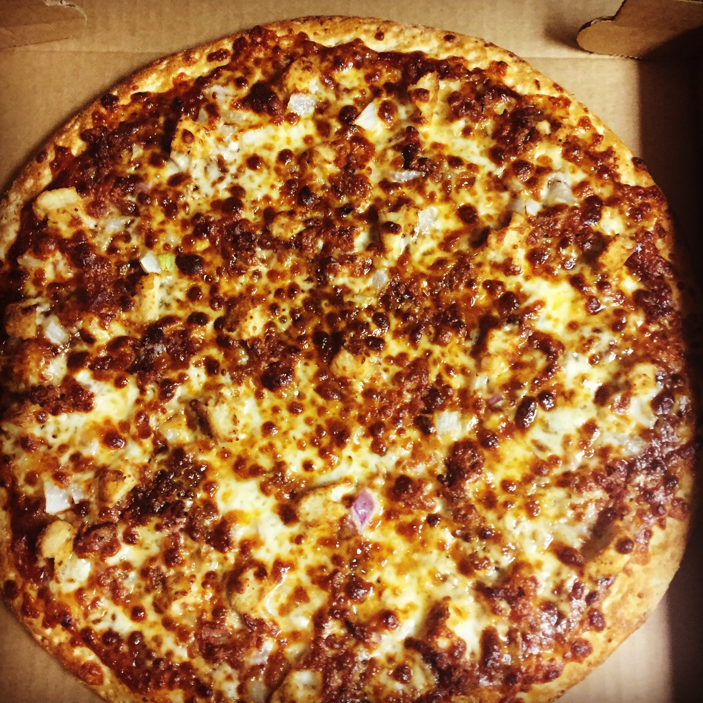 Order Smokey BBQ Chicken Gourmet Pizza food online from Ronzio Pizza & Subs store, Warwick on bringmethat.com