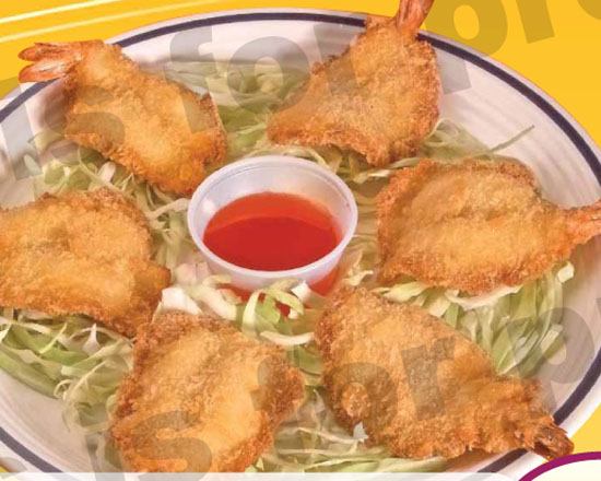 Order Crispy Shrimps Appetizer (6 pcs) food online from Young Hawaiian Bbq store, Chino on bringmethat.com