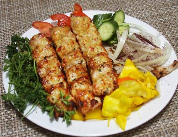 Order Chicken Kebab with Rice food online from Al Azayem Restaurant store, El Cajon on bringmethat.com
