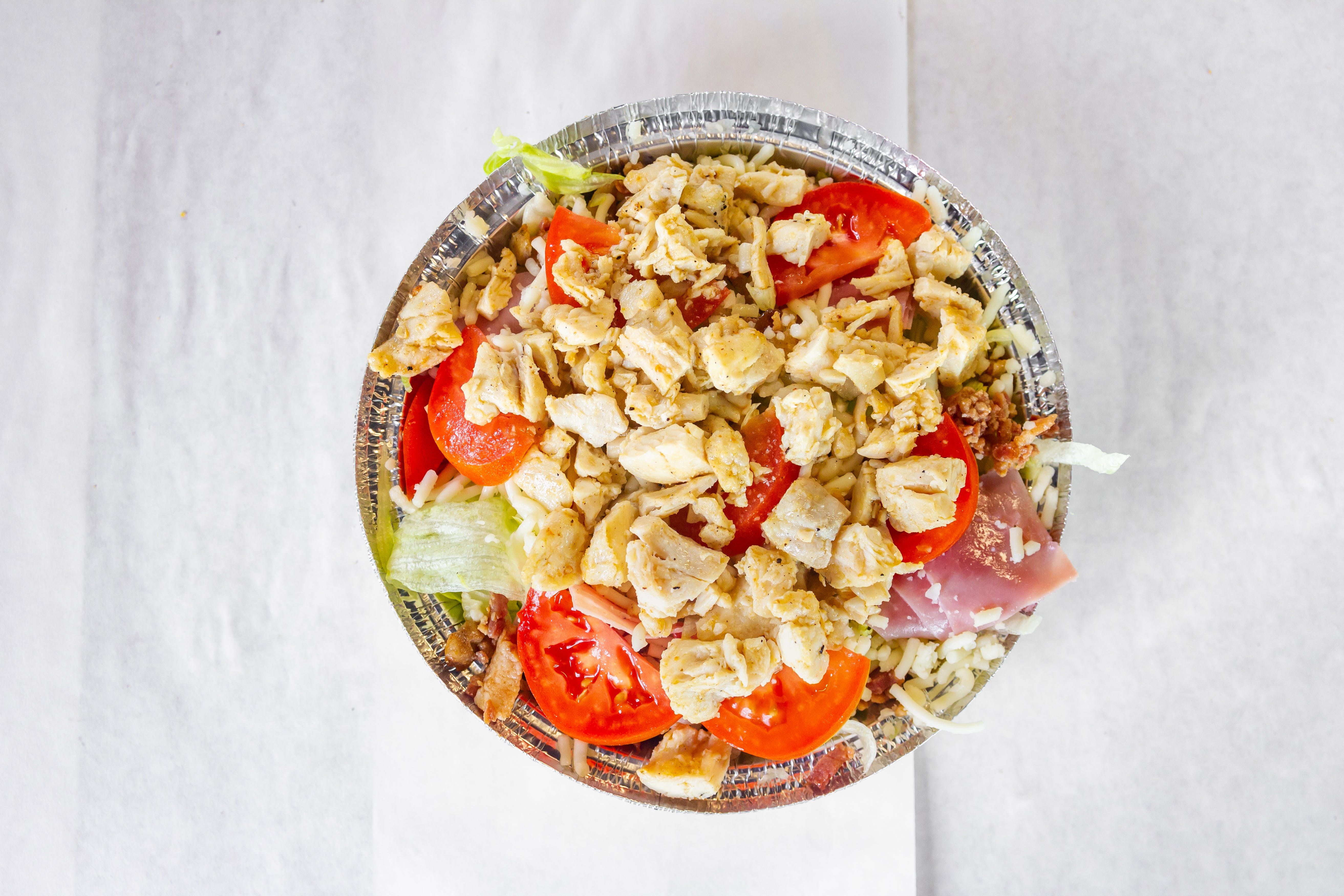 Order Chicken Salad - Small food online from Danny Pizza & Subs store, Taylor on bringmethat.com