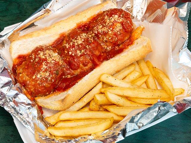 Order Meatball Sandwich food online from M&G Pizza store, Chicago on bringmethat.com