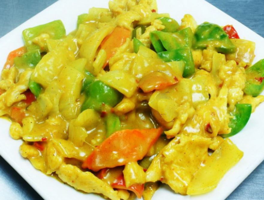 Order 13. Curry Chicken food online from Evergreen store, Corning on bringmethat.com