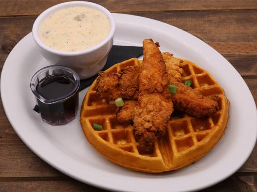 Order Chicken & Waffle with Gravy food online from Seven Mile Cafe store, Keller on bringmethat.com