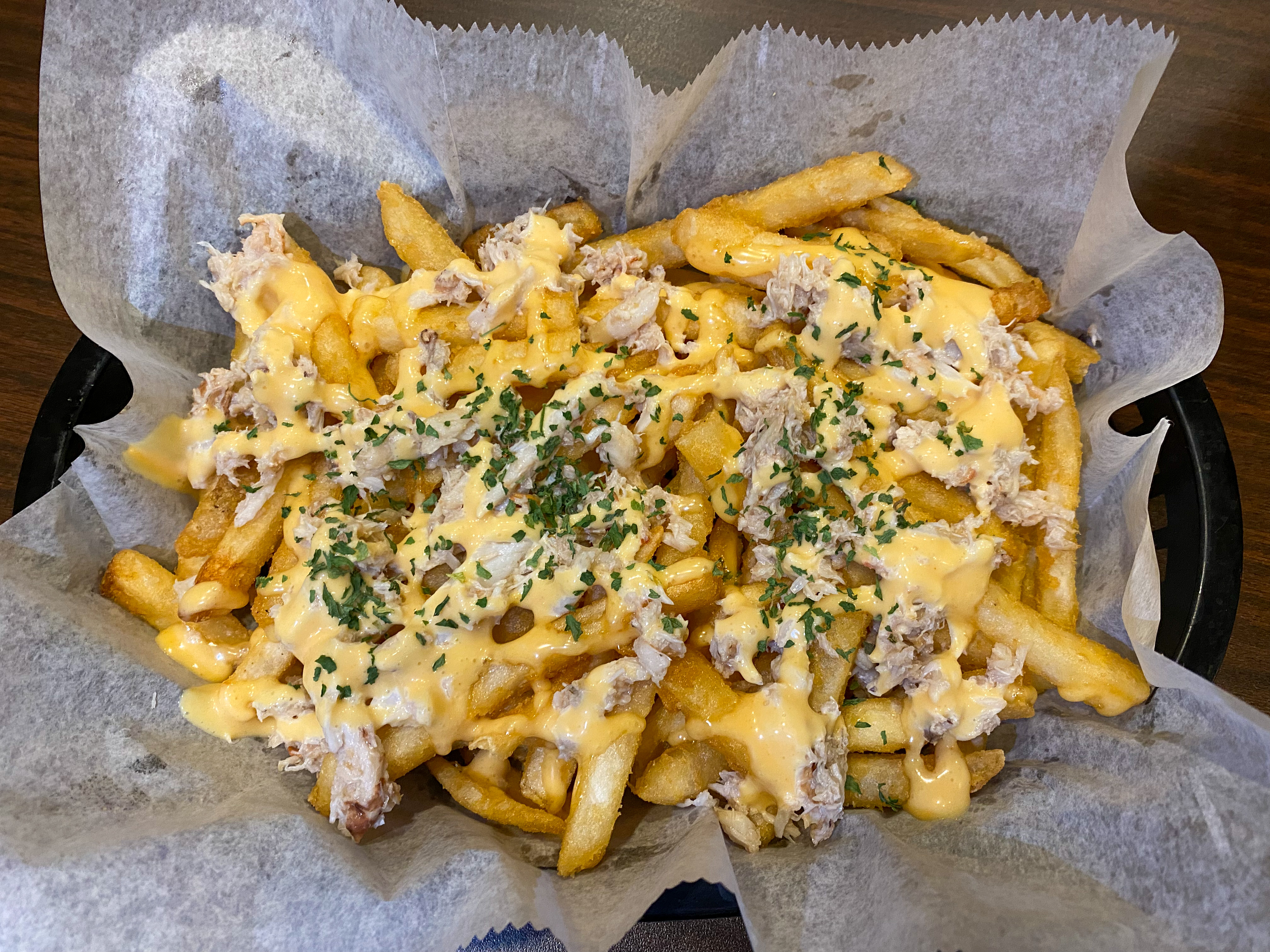 Order Crabmeat Fries food online from Red Crab Juicy Seafood store, Cranford on bringmethat.com