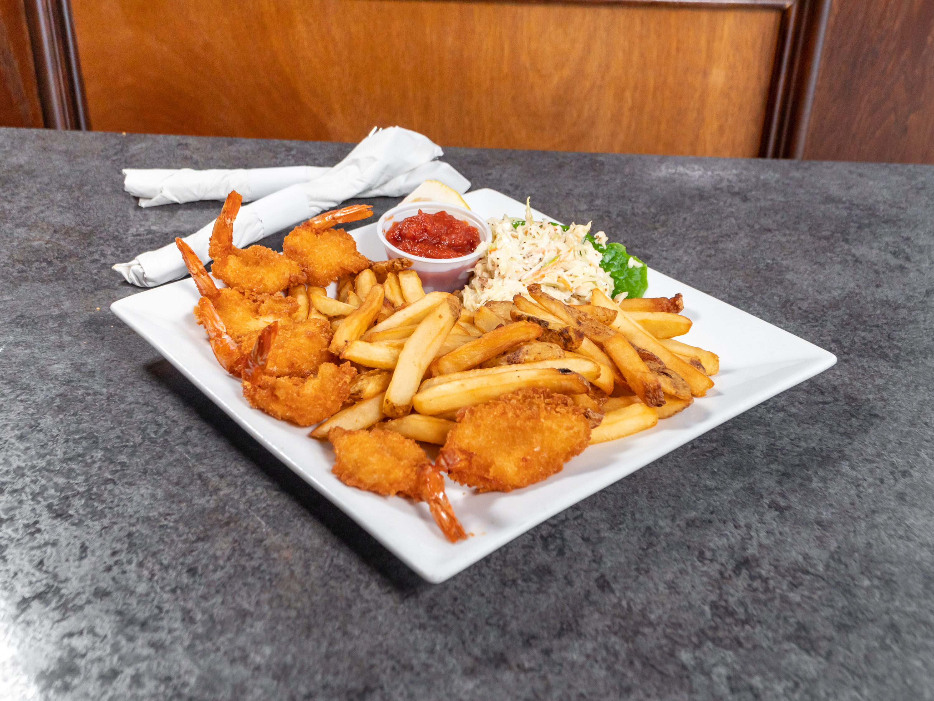 Order Fried Shrimp food online from The Exchange Saloon store, Washington on bringmethat.com