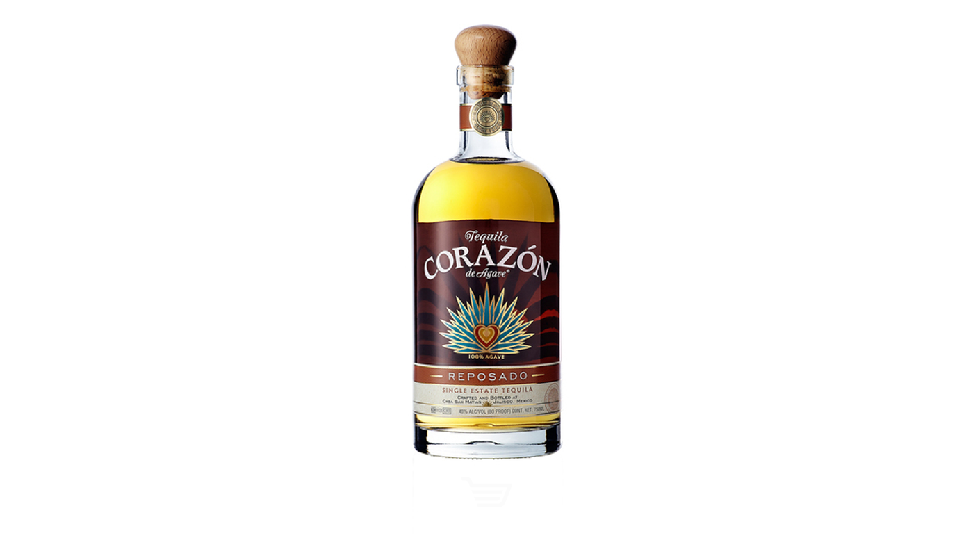 Order Corazon de Agave Reposado Tequila 750mL food online from Liquor Palace store, Burbank on bringmethat.com