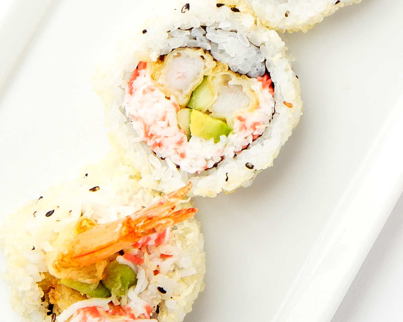 Order Shrimp Tempura Roll food online from Kabuki Japanese Restaurant - Burbank store, Burbank on bringmethat.com