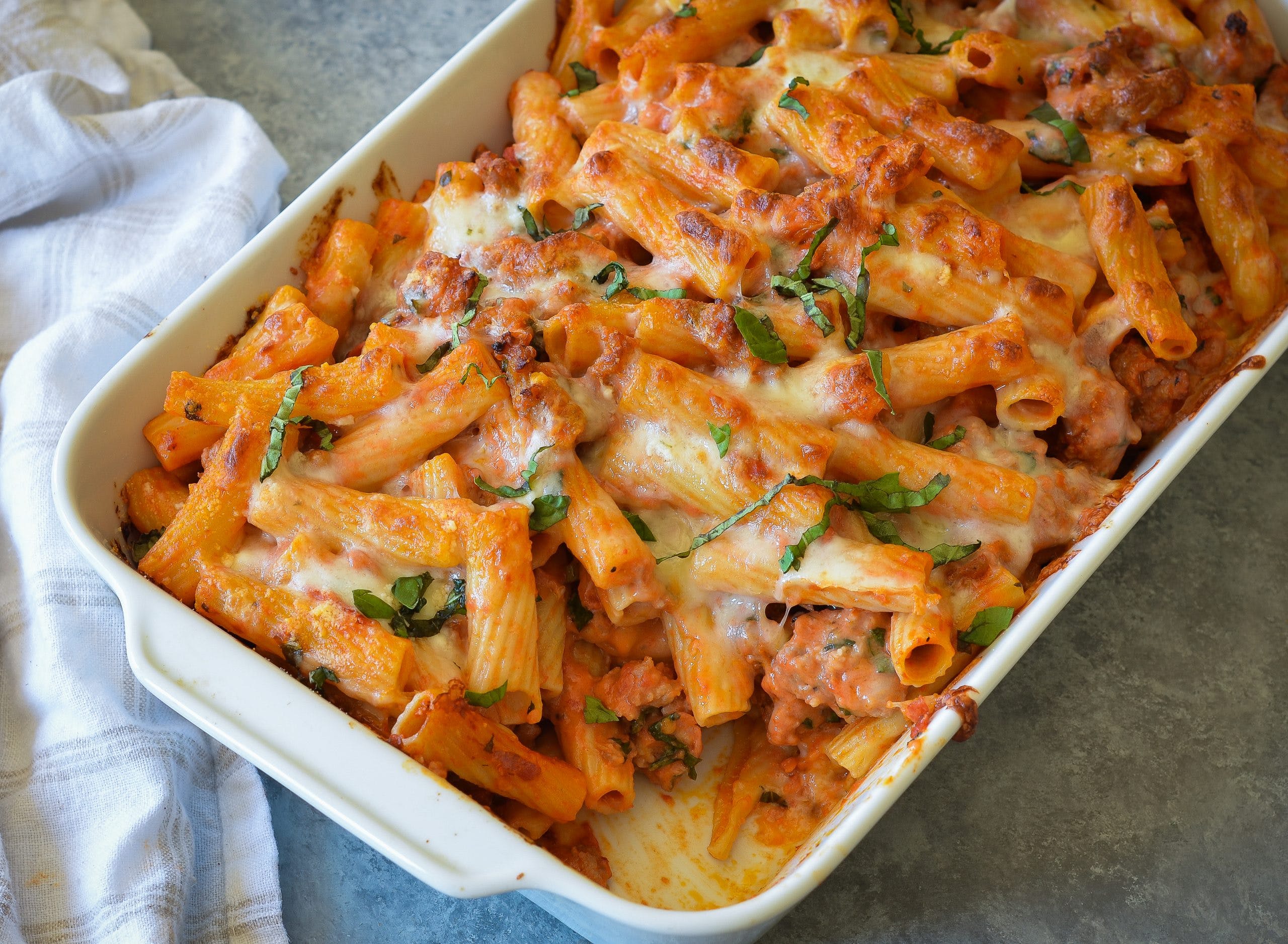 Order Penne Alla Vodka - Pasta food online from Flames Woodfire Pizza store, Elmsford on bringmethat.com