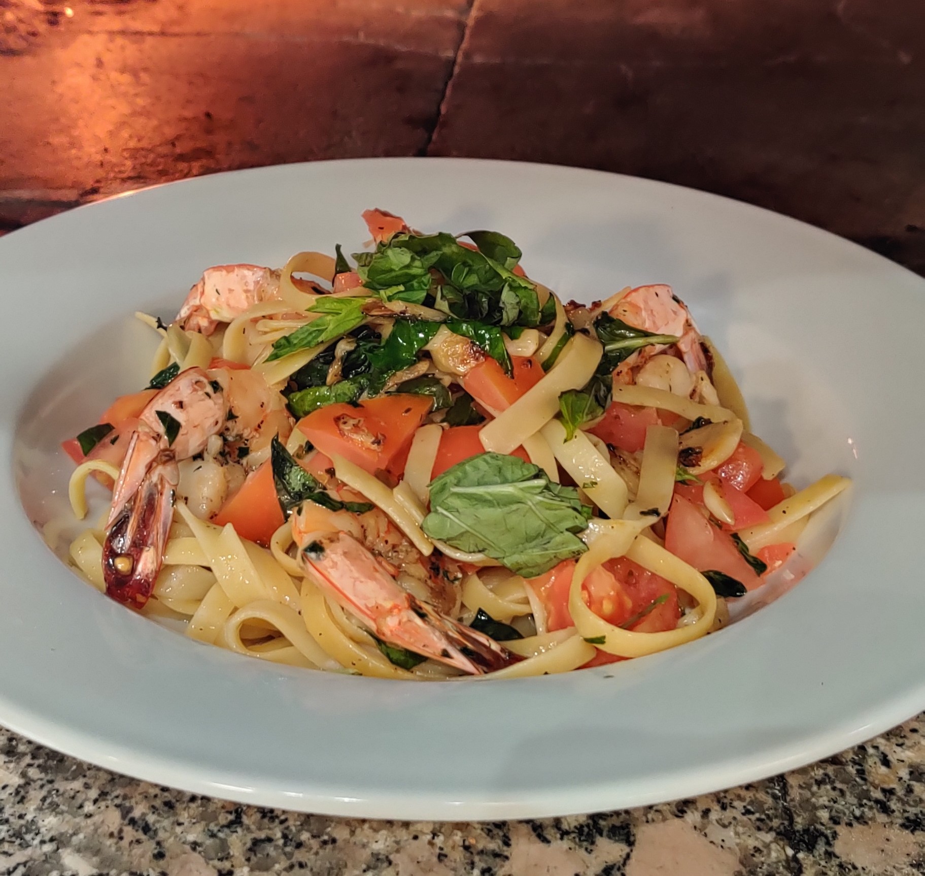 Order Fettuccine Scampi food online from Brio Tuscany Grill store, Dana Point on bringmethat.com