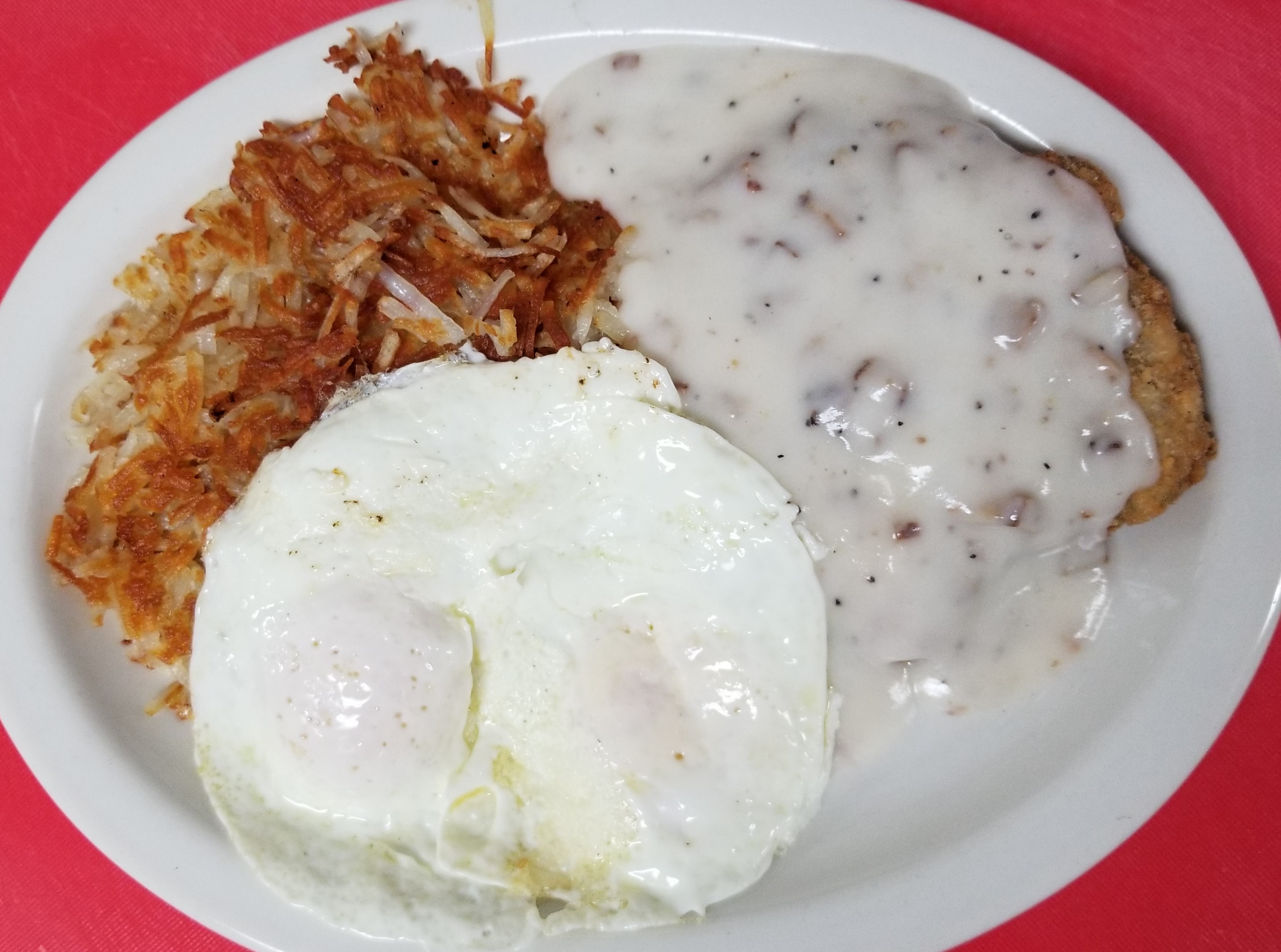 Order Country Fried Steak and Eggs food online from 51st Ave Cafe store, Glendale on bringmethat.com
