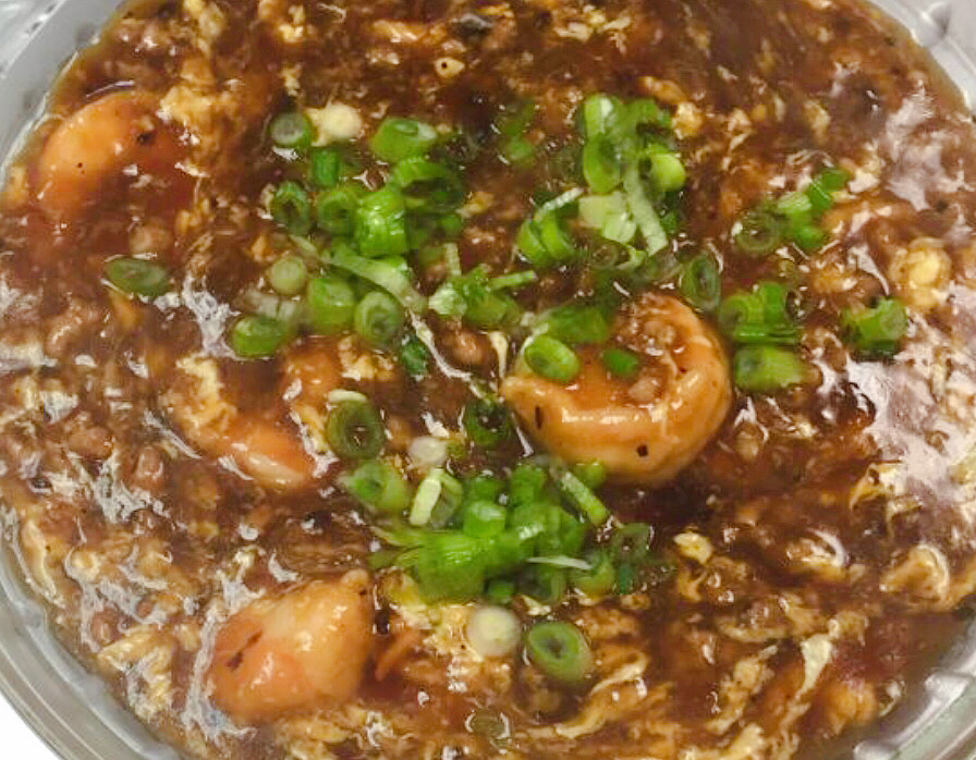 Order Shrimp with Lobster Sauce and Ground Pork food online from Orient House Chinese Restaurant store, Madison on bringmethat.com