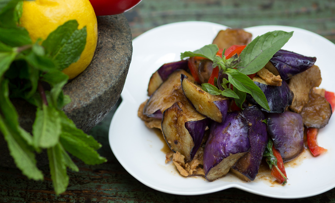 Order Sauteed Eggplant food online from Thai House Express store, San Francisco on bringmethat.com