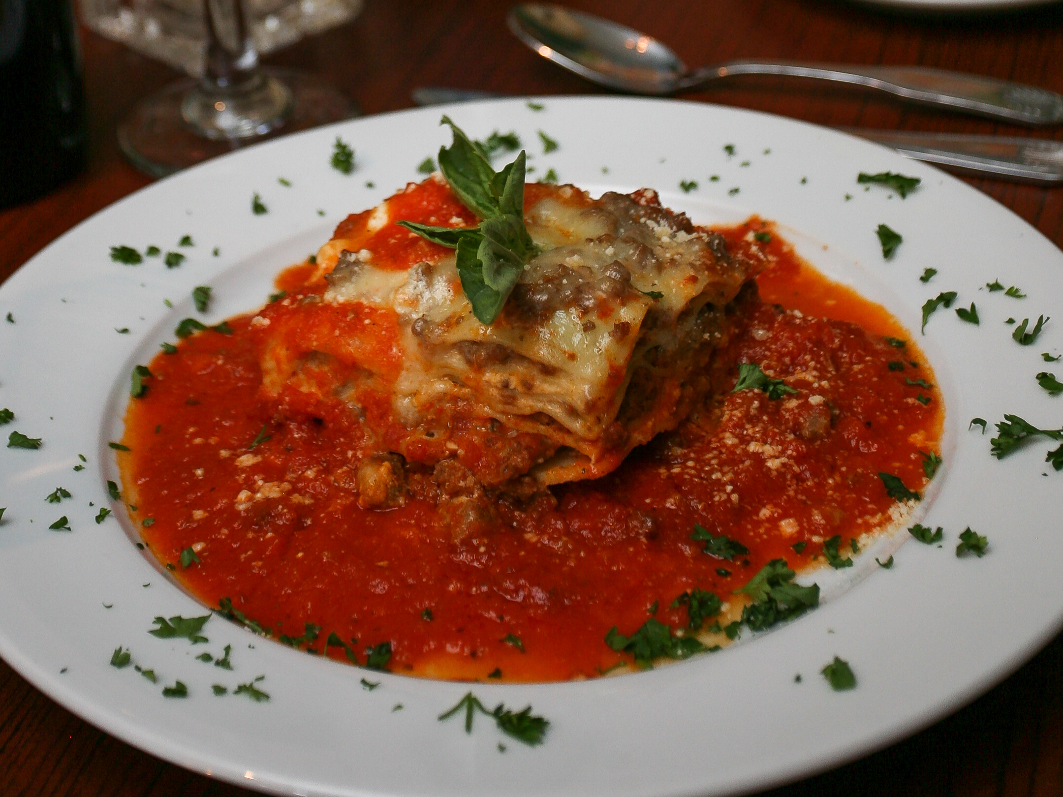 Order Lasagna al Forno food online from Venetos Cucina Italiana store, Oceanside on bringmethat.com
