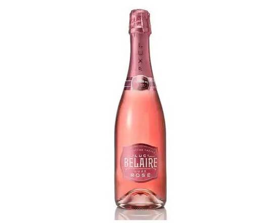 Order LUC BELAIRE LUXE ROSÉ, 750mL champagne (12.5% ABV) food online from Tenderloin Liquor store, San Francisco on bringmethat.com