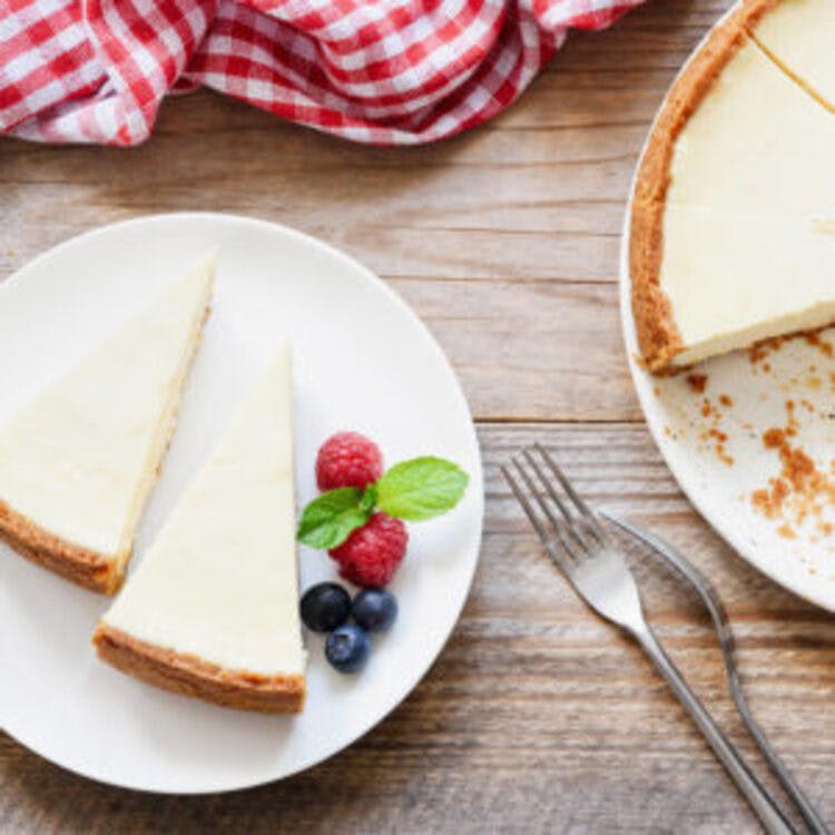 Order New York Style Cheese Cake - 2 Pieces food online from City Pizza store, Campbell on bringmethat.com