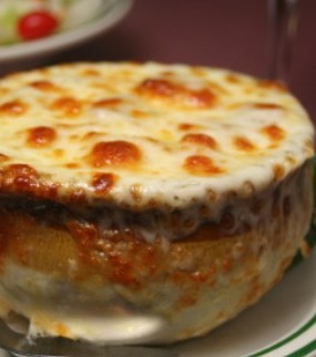 Order French Onion Soup Au Gratin	 food online from Silver Spring Mining store, Bel Air on bringmethat.com
