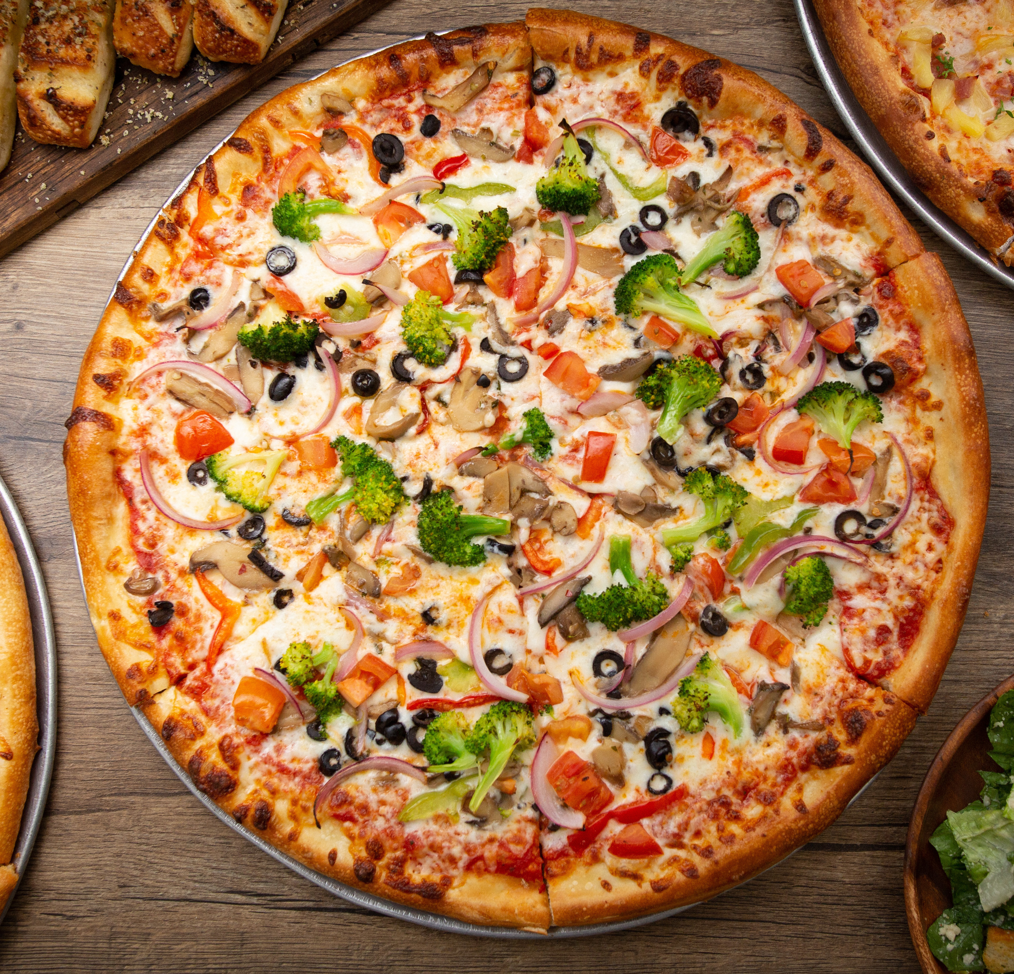 Order 18" Veggie Lover Pizza food online from Crave Pizza store, Anaheim on bringmethat.com
