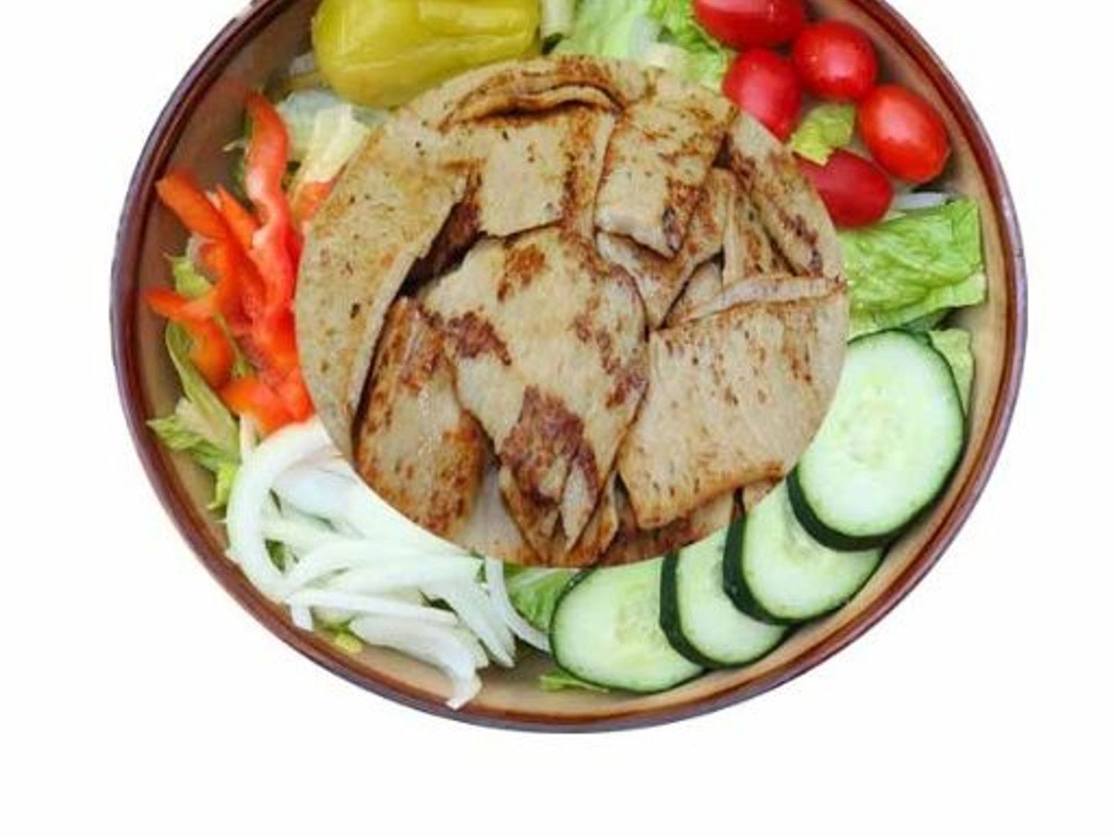 Order GREEK SALAD w/ CHICKEN GYROS food online from Chicago Gyros store, Phoenix on bringmethat.com