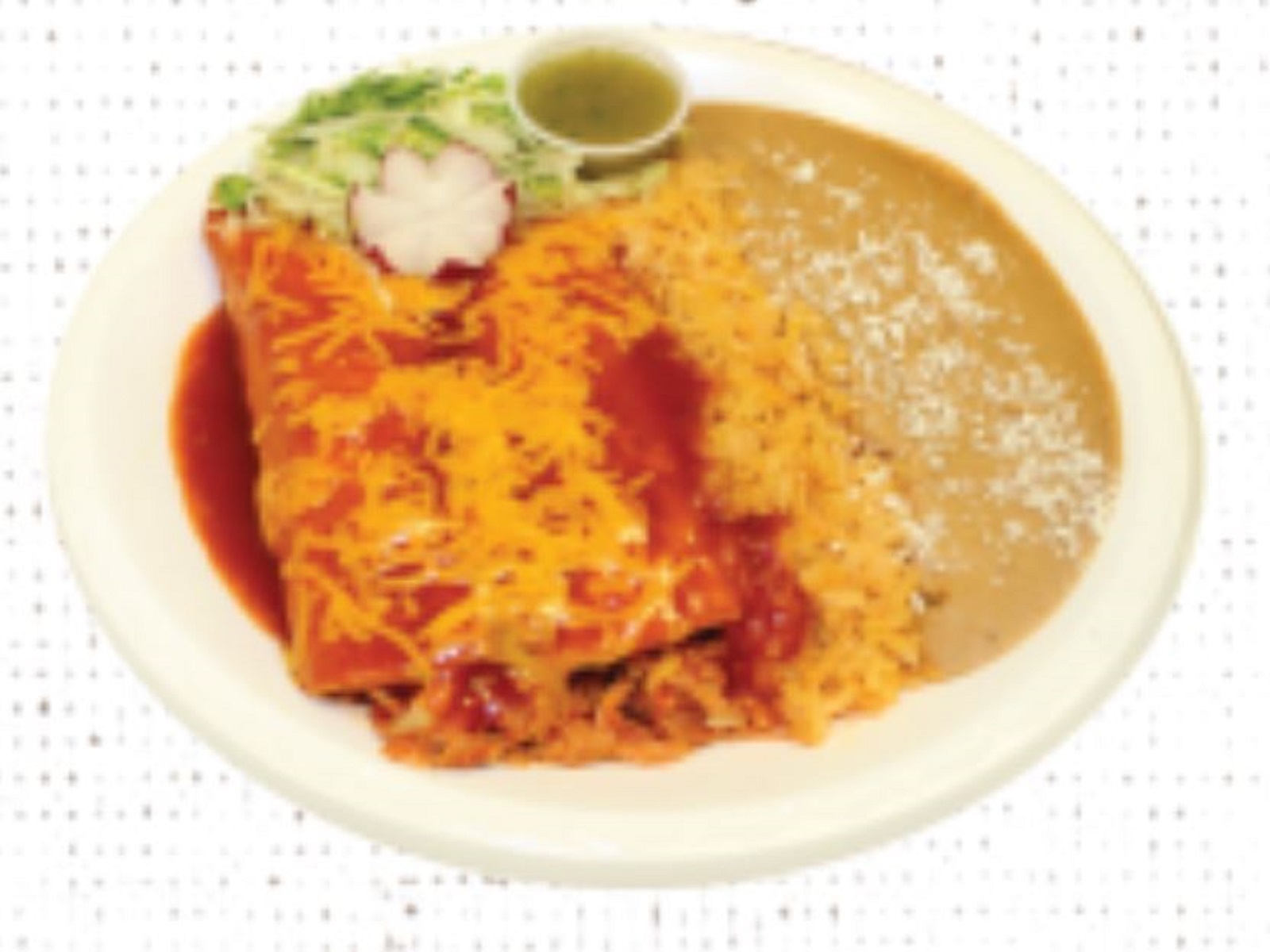 Order 7. Two Enchiladas food online from Beto store, Bountiful on bringmethat.com