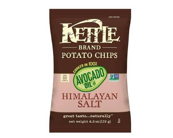 Order Kettle Brand Potato Chips Avocado Oil Himalayan Salt (4.2 oz) food online from Classic Candy Shack store, San Francisco on bringmethat.com