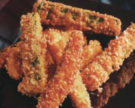 Order Fried Zucchini (10 pcs) oval or sticks food online from Amili's Pizzeria store, Plum on bringmethat.com