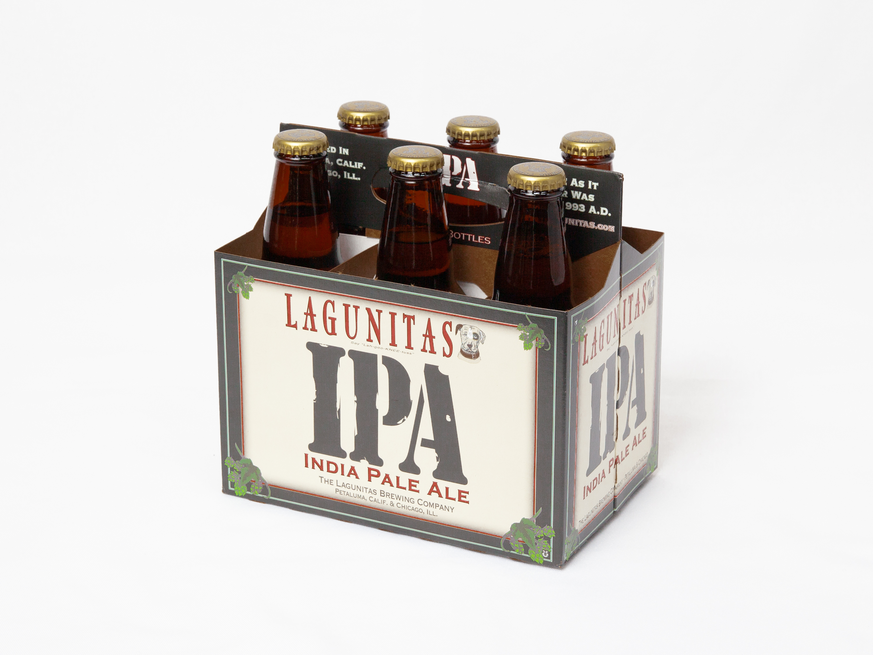 Order 6 Pack of 12 oz. Bottled Lagunitas Ipa Beer food online from Bucktown Food And Liquor store, Chicago on bringmethat.com