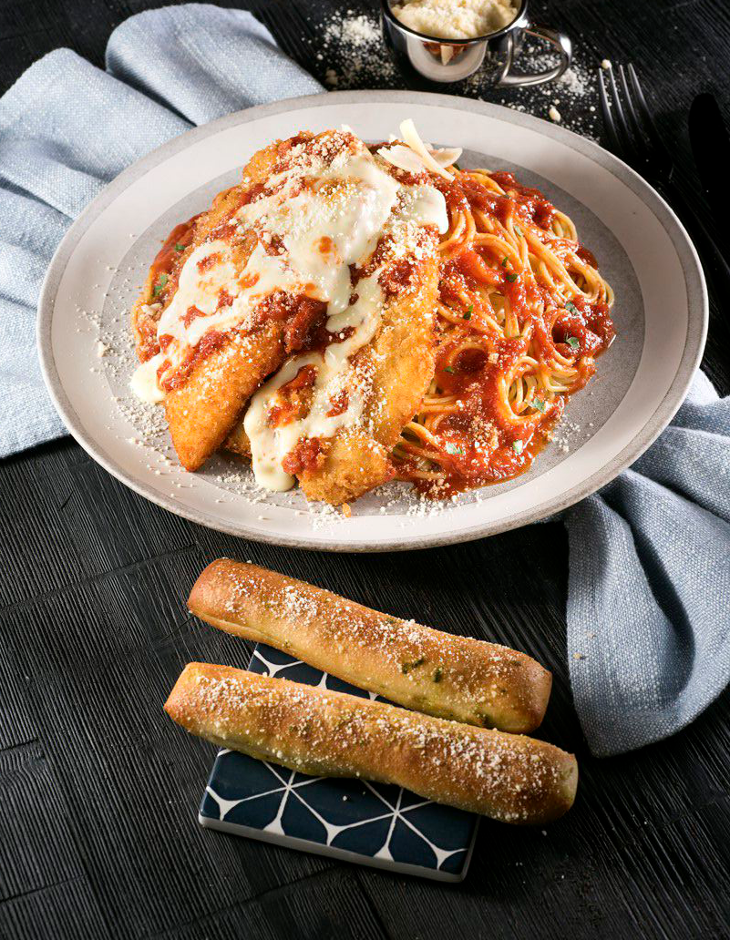 Order Chicken Parmigiana food online from Pats Select Pizza Grill store, Warrington on bringmethat.com