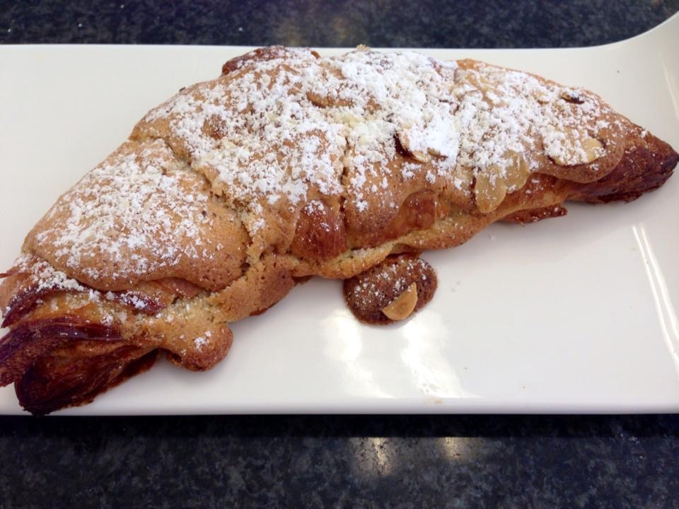 Order Croissant Aux Amandes food online from Dore Bakery store, Brentwood on bringmethat.com