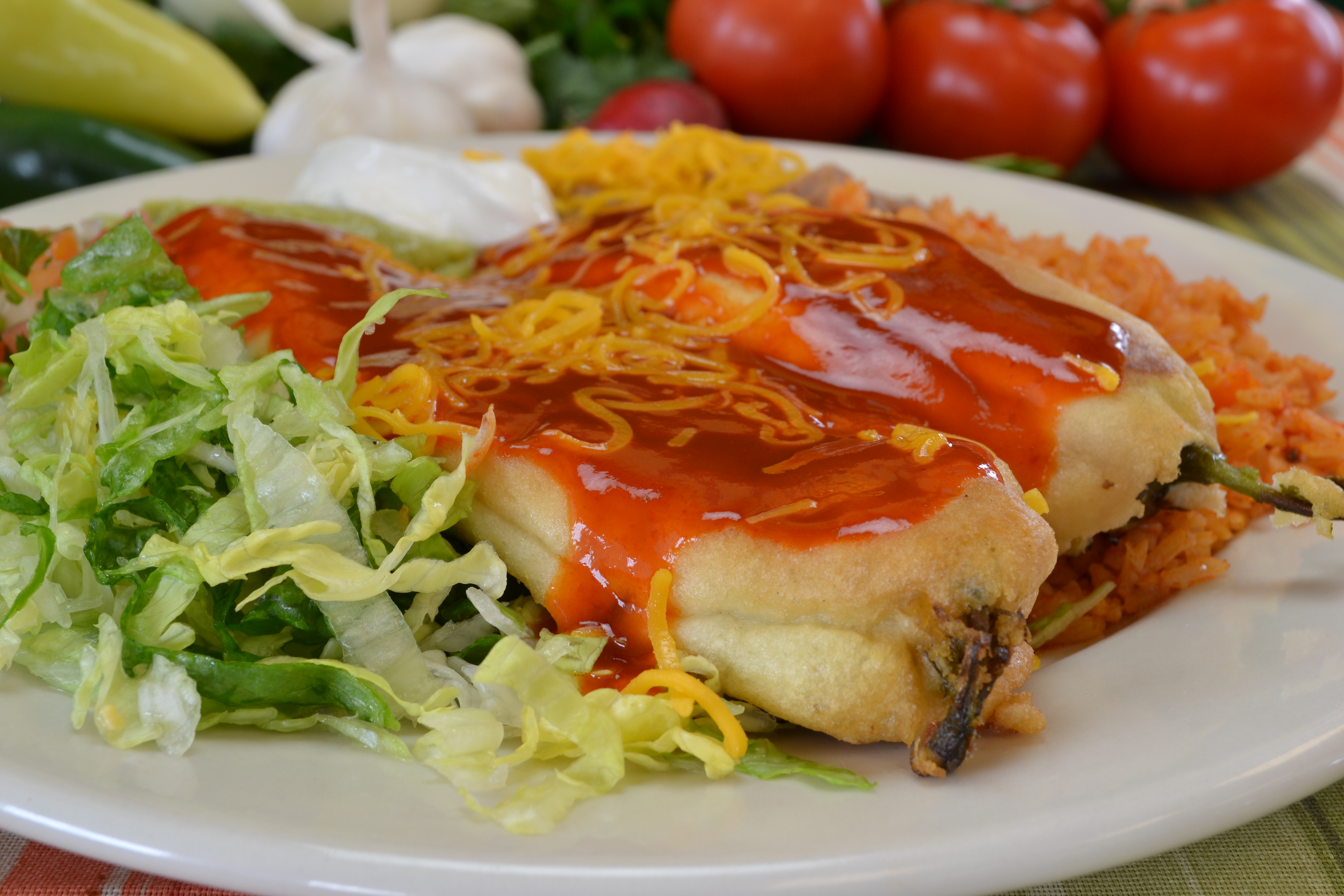 Order 2 Chile Relleno food online from Riliberto Fresh Mexican Food store, Flagstaff on bringmethat.com