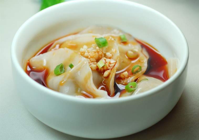Order F11. Szechuan Style Dumplings 钟水饺 food online from Shu Chinese Restaurant store, Guilderland on bringmethat.com