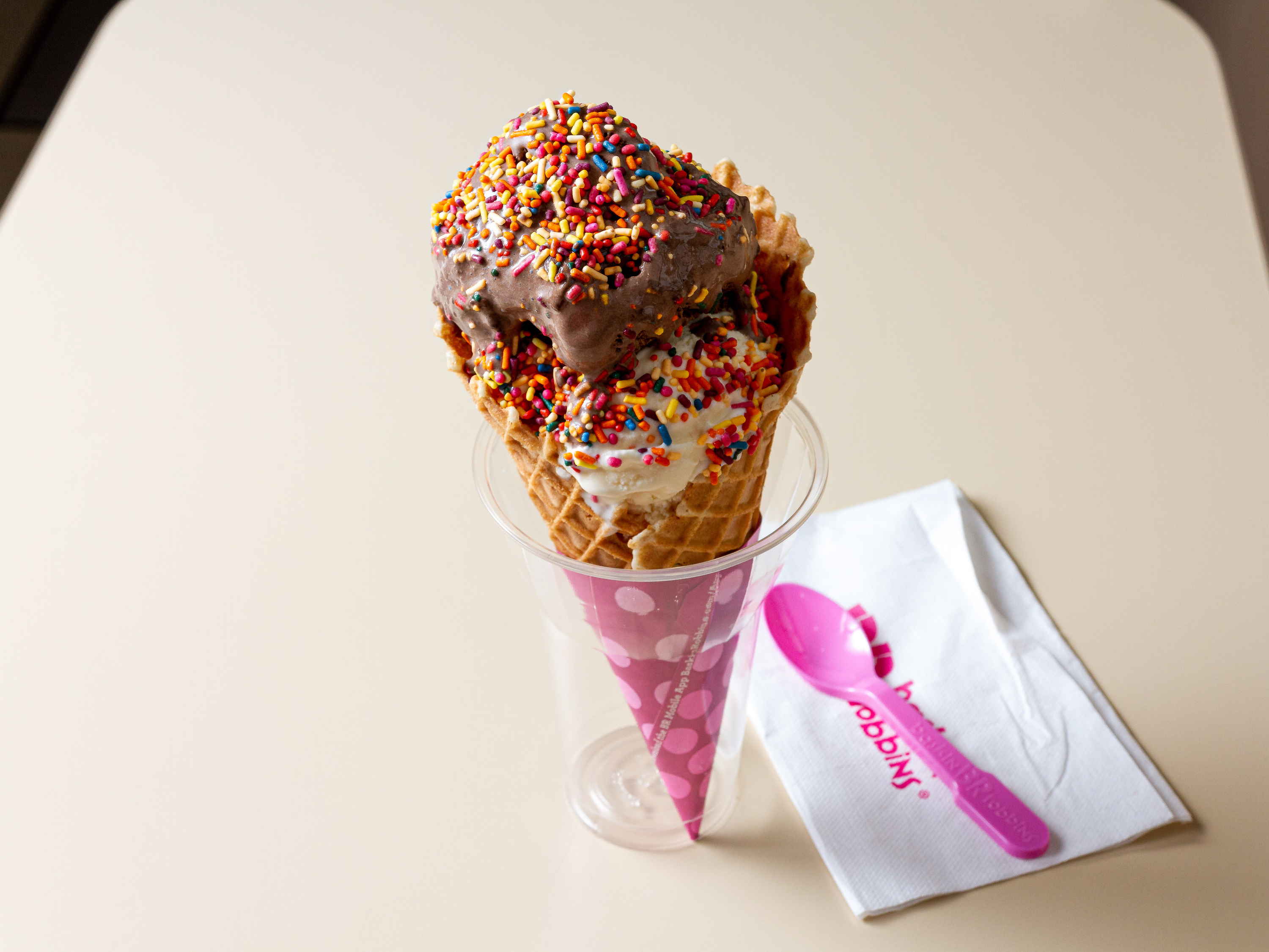 Order 8 oz. Double Scoop food online from Baskin Robbins store, Richmond on bringmethat.com