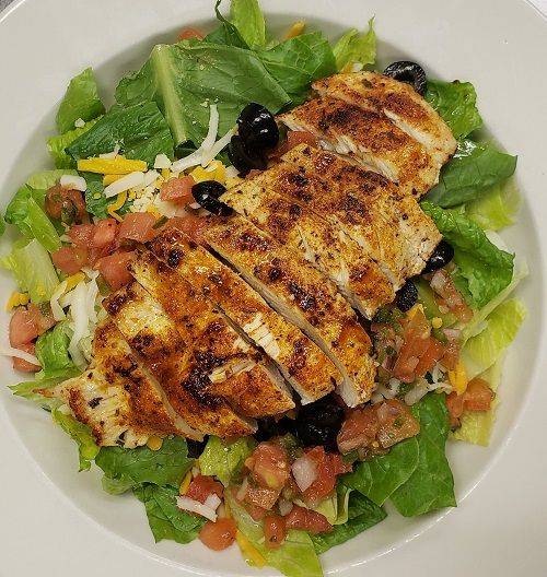 Order Chicken Romano Salad food online from Throwbacks Bar And Grill store, Riverside on bringmethat.com