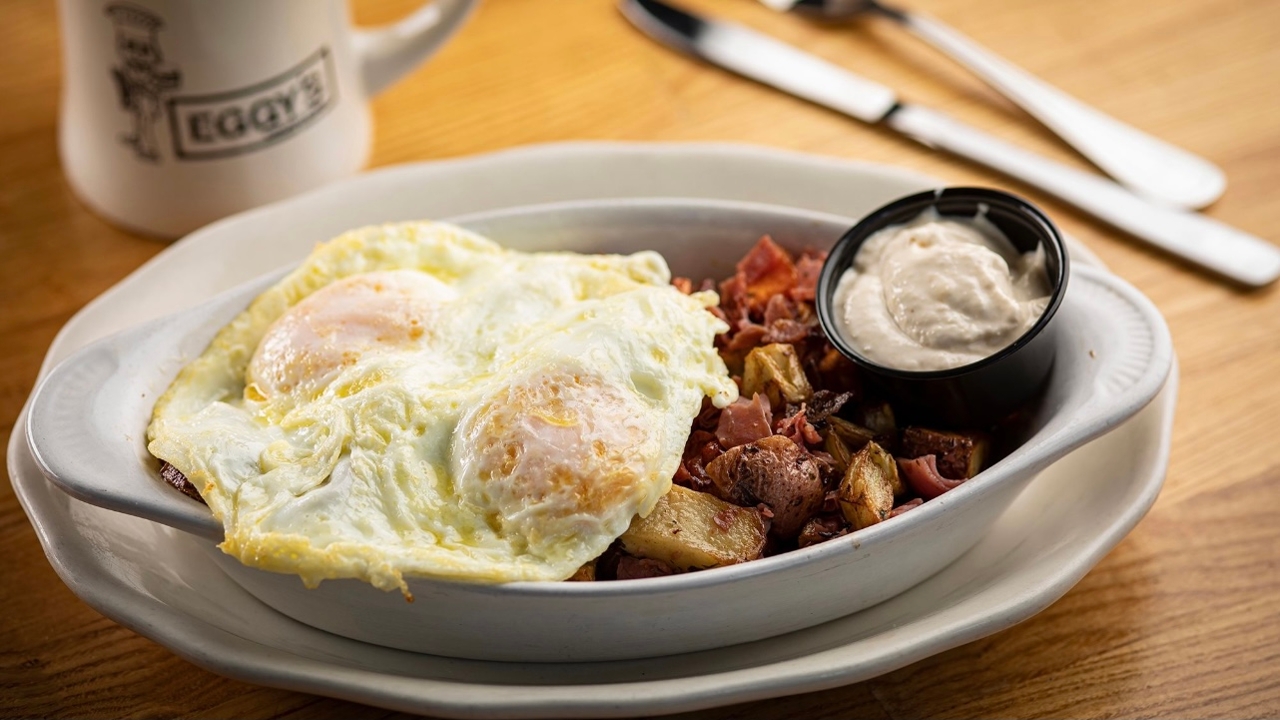 Order Pastrami Hash food online from Eggy's store, Chicago on bringmethat.com