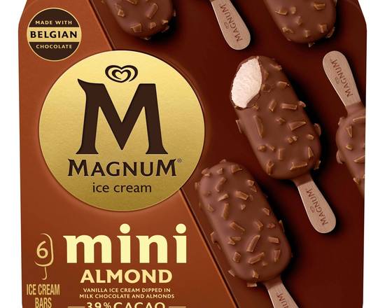 Order Magnum Almond Vanilla Ice Cream 33% Cacao 3.04 oz  food online from Pit Stop Liquor Mart store, El Monte on bringmethat.com