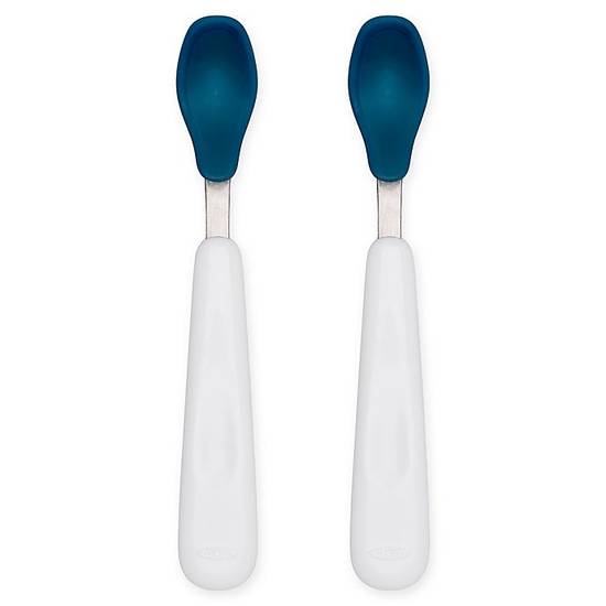 Order OXO Tot® Feeding Spoons in Navy (Set of 2) food online from Bed Bath & Beyond store, Antioch on bringmethat.com