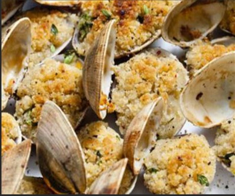 Order Baked Clams Oreganata food online from Pizzaiolo store, Oakdale on bringmethat.com