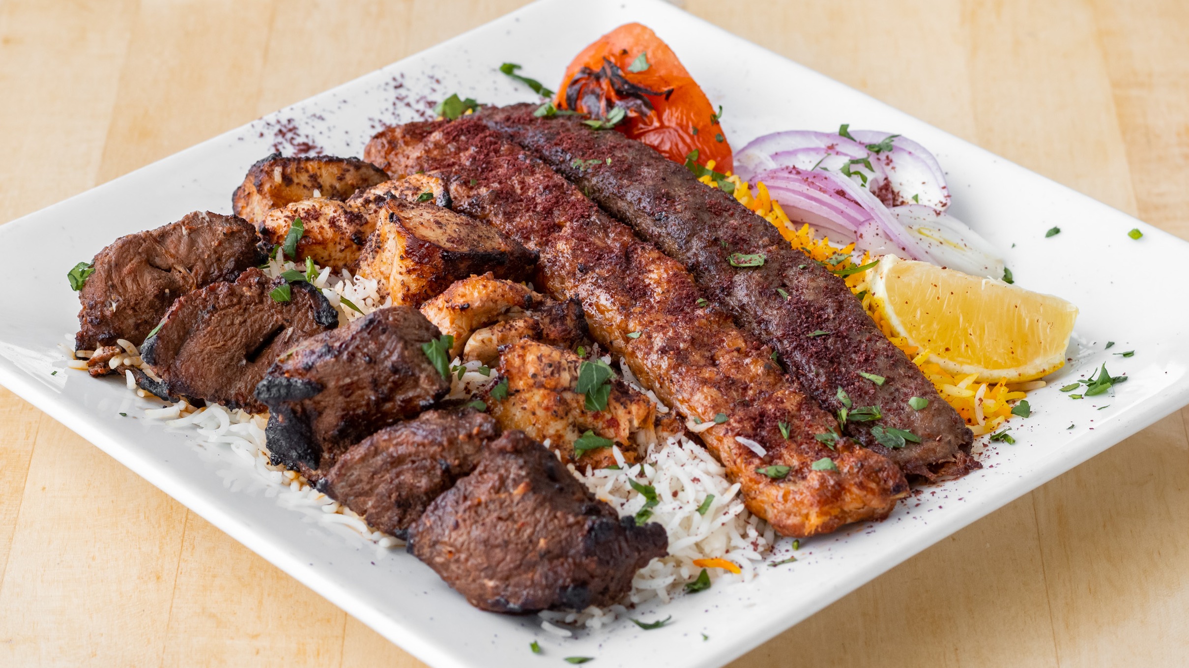 Order Mixed Grill Platter food online from Rumis Market & Grill store, Cleveland on bringmethat.com