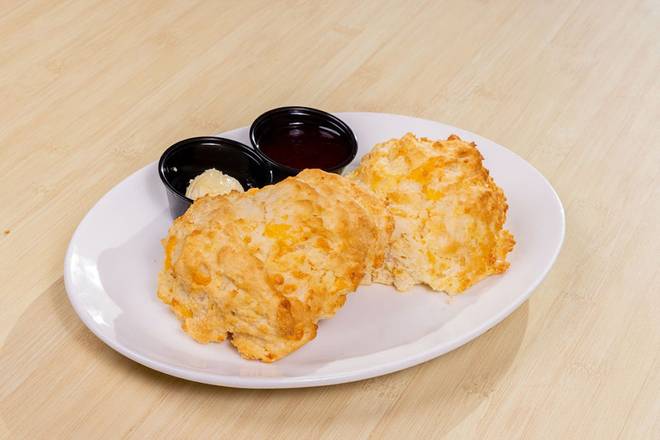Order Housemade Cheddar Biscuit 2 Pack food online from Shari's Cafe store, The Dalles on bringmethat.com