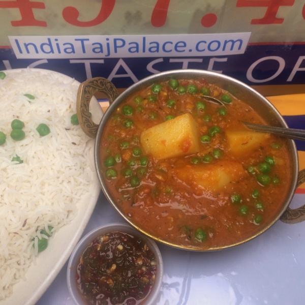 Order J3. Aloo Mattar food online from India Taj Palace store, San Antonio on bringmethat.com