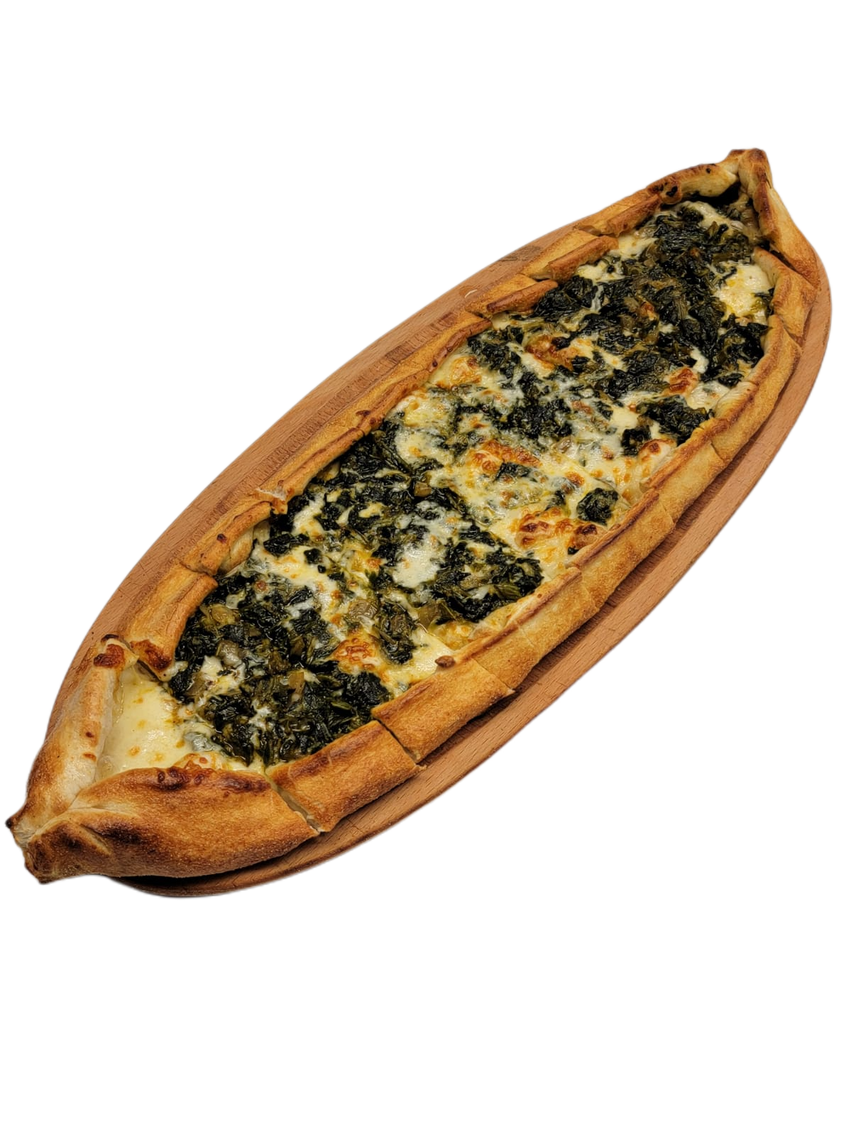 Order 34. Spinach Pide food online from Mosaic Cafe Eatery store, Virginia Beach on bringmethat.com