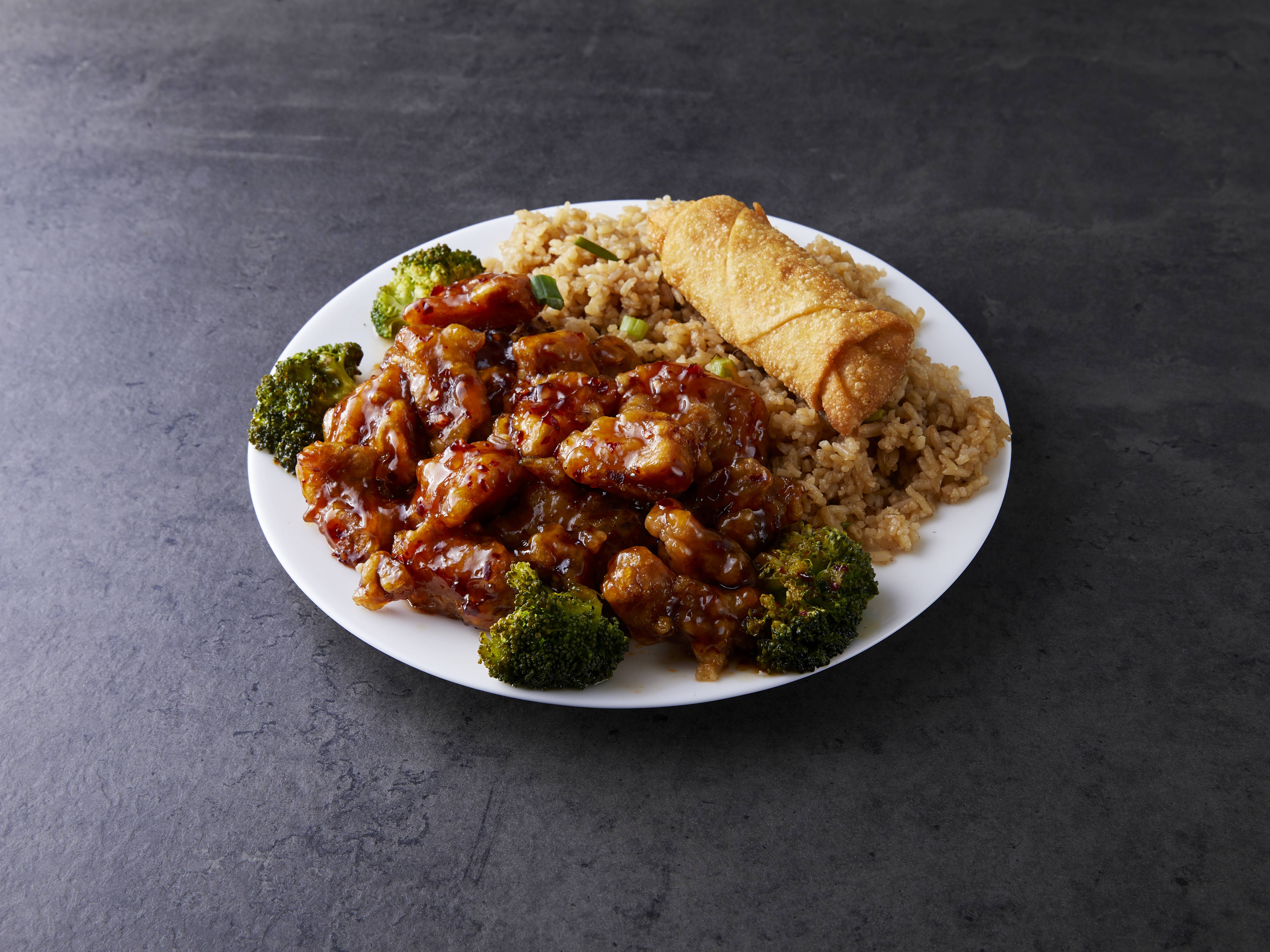Order General Tso's Chicken Dinner Combo food online from Chans Garden store, Ann Arbor on bringmethat.com