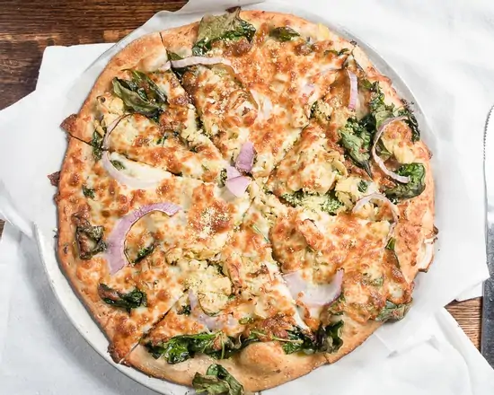 Order Spinach and Artichoke Pizza food online from Jolly Pumpkin Detroit store, DETROIT on bringmethat.com