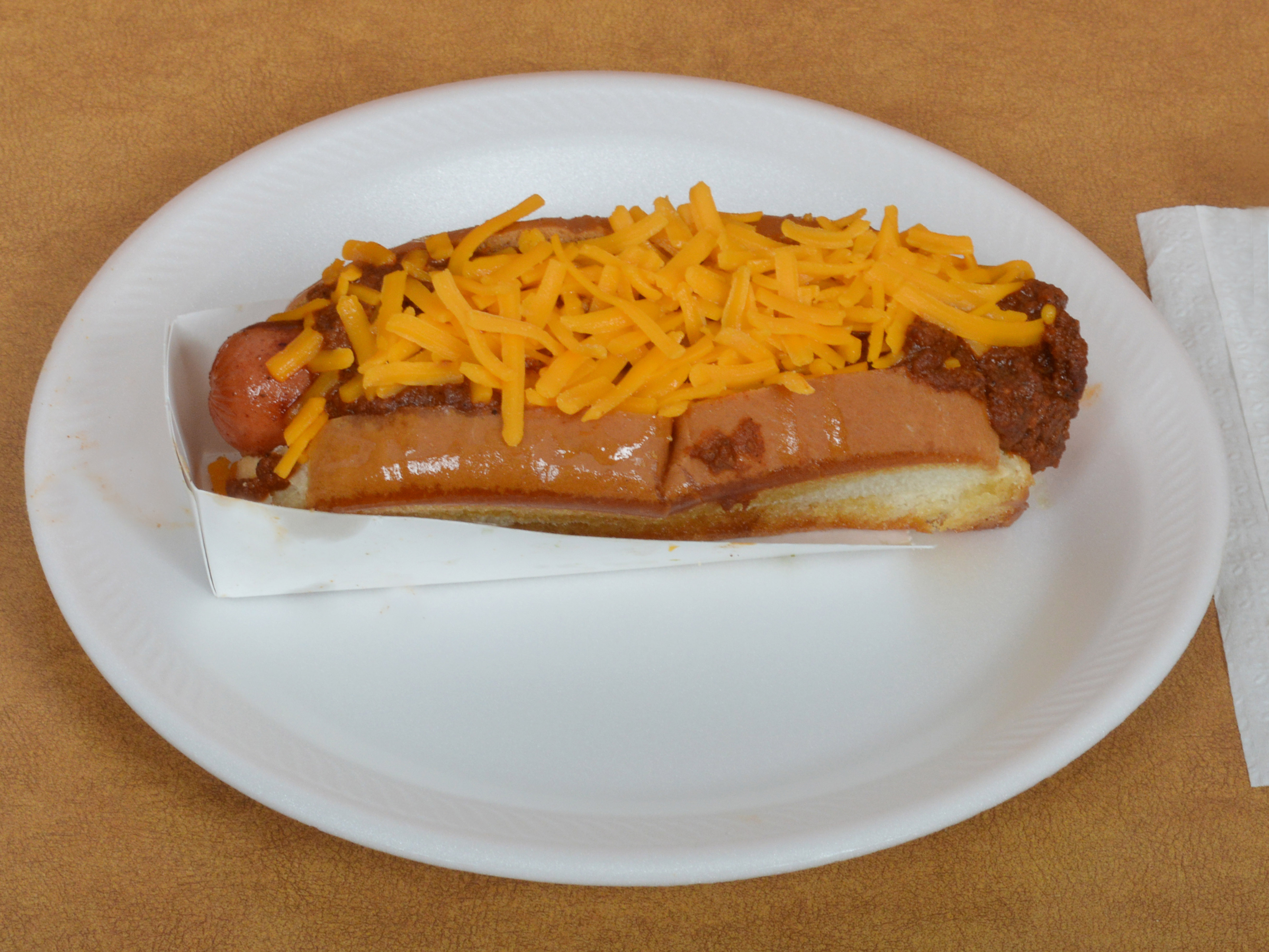 Order Chilli Cheese Dog food online from Chef's Dog House store, Newington on bringmethat.com