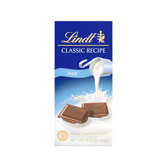 Order Lindt Classic Recipe Candy Bar Milk Chocolate (4.4 oz) food online from Rite Aid store, Yamhill County on bringmethat.com