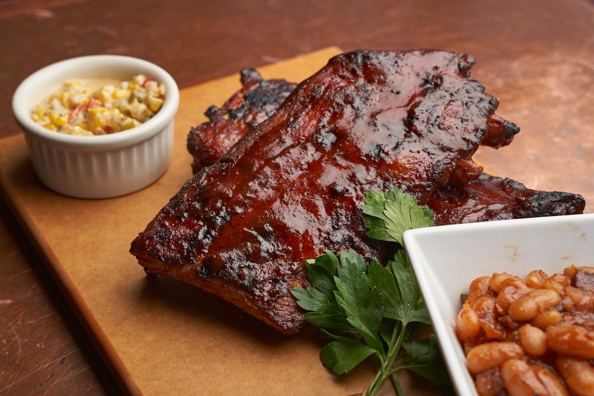 Order SMOKED BBQ RIBS food online from City Works store, Pittsburgh on bringmethat.com
