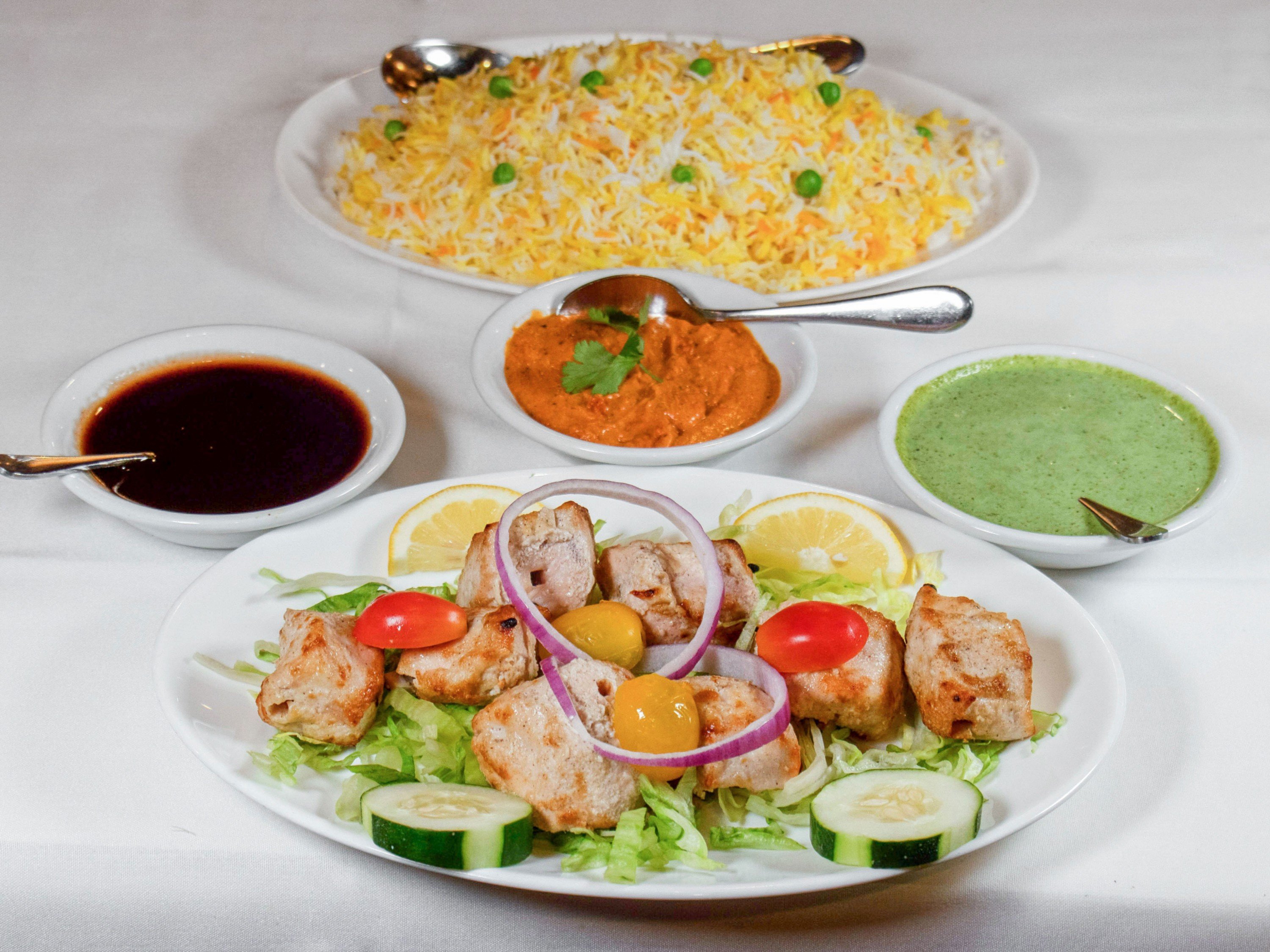 Order 3. Sheesh Kabab Murgh food online from Rajaji Fine Indian Cuisine store, Washington on bringmethat.com