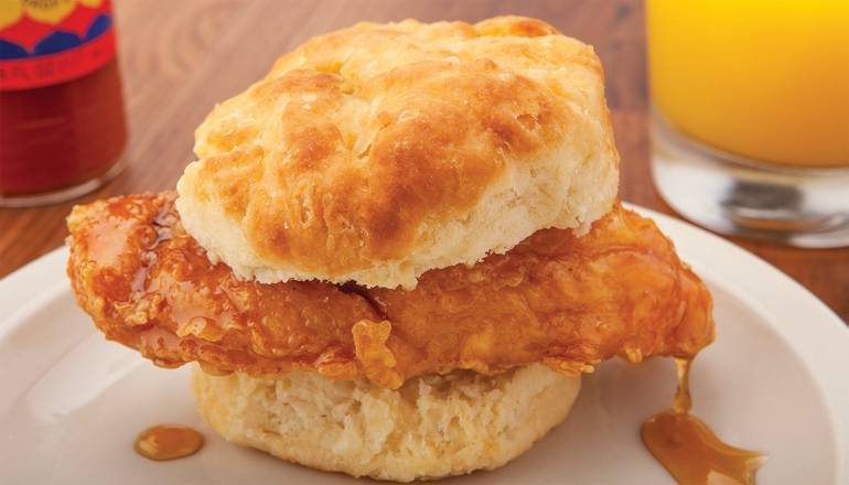 Order Spicy Honey Chicken Biscuit food online from Metro Diner store, Raleigh on bringmethat.com