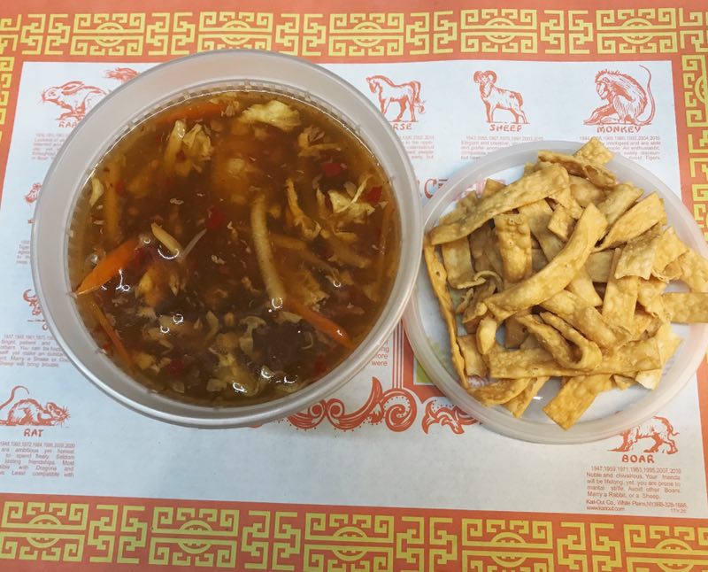 Order 27. Hot and Sour Soup food online from New Number One Tasty store, Philadelphia on bringmethat.com